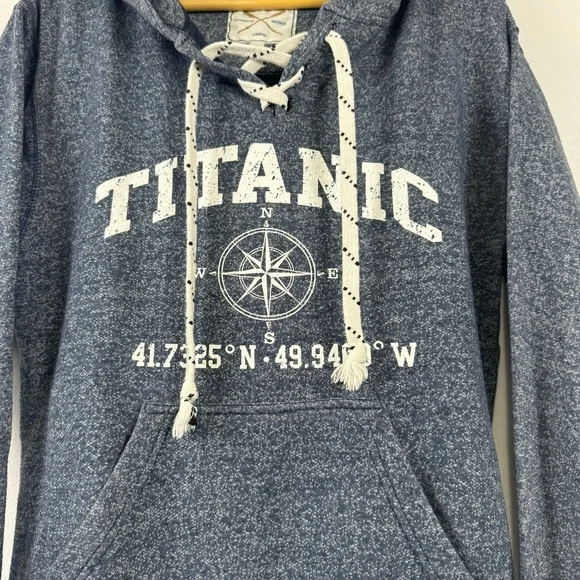 Vineyard Crew 90s Titanic Nautical Hoodie Small Unisex - Picture 5 of 12